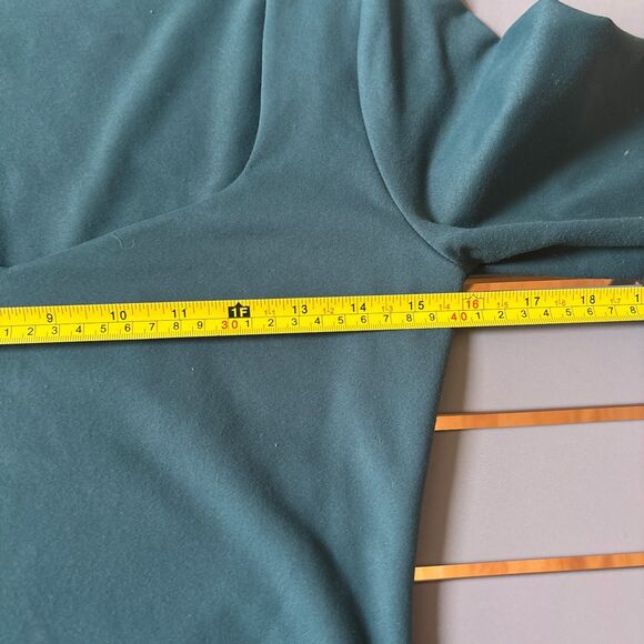 Abercrombie & Fitch Bodysuit Womens Medium Green Cheeky Long Sleeve Square Neck - Picture 7 of 7